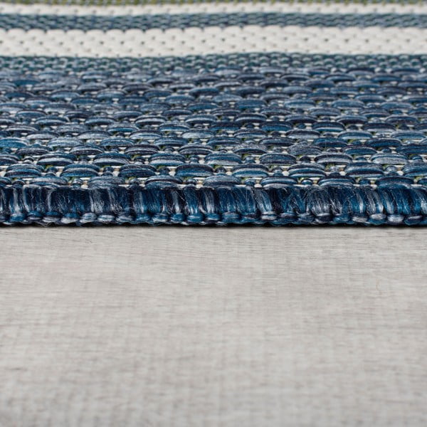 Žalsvai mėlynos spalvos lauko ir vidaus kilimas 160x230 cm Roma Stripe – Flair Rugs-image-4