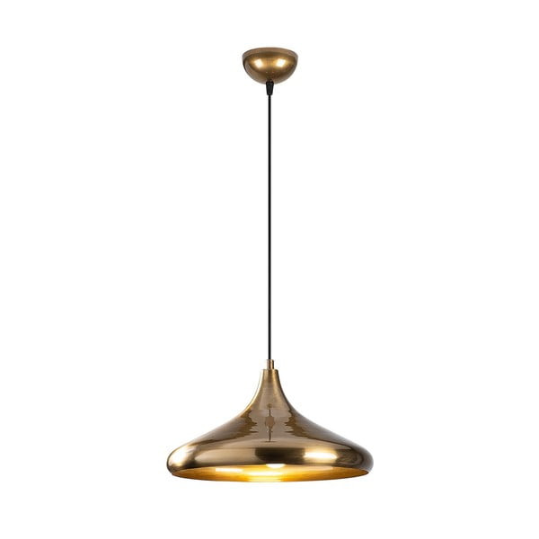 Auksinės spalvos kabantis šviestuvas ø 35 cm su metaliniu gaubtu Nile – Opviq lights-image-2