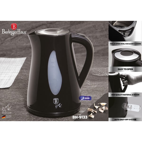 Juodas virdulys 1,7 l Black Silver Collection - BerlingerHaus-image-2