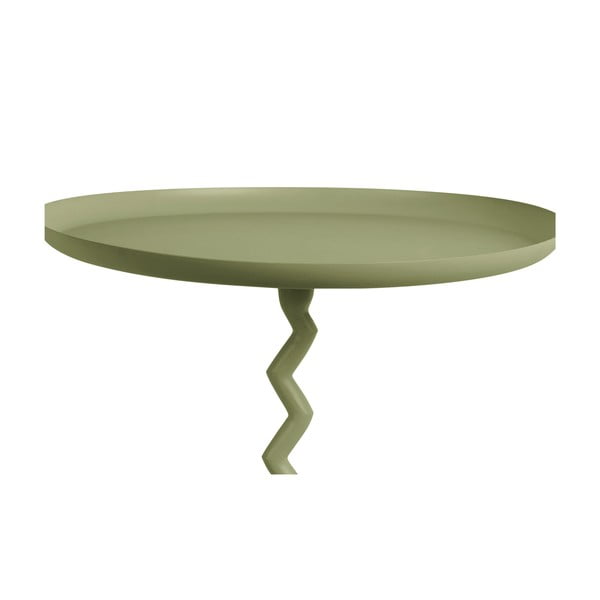 Iš metalo apvalios formos šoninis stalas ø 40 cm Zig Zag – Leitmotiv-image-2