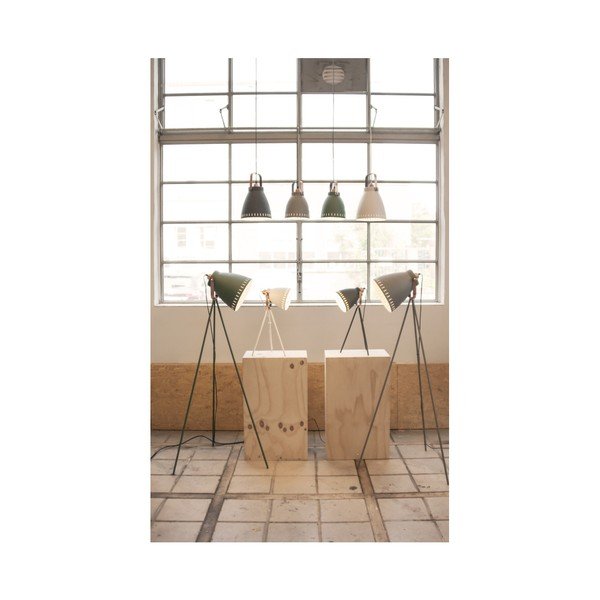 Pilkas grindų šviestuvas su vario spalvos detalėmis Leitmotiv Mingle-image-1