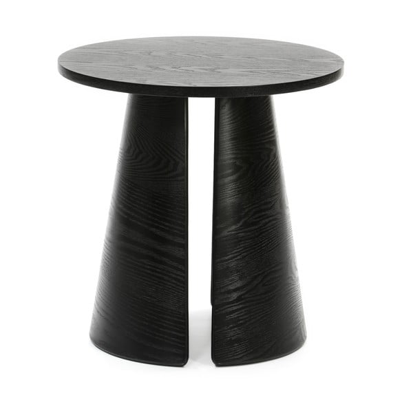 Juodas šoninis staliukas Teulat Cep, ø 50 cm
