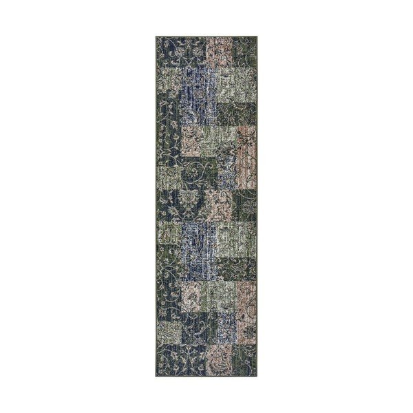 Žalias kiliminis takelis 250x80 cm Kirie - Hanse Home