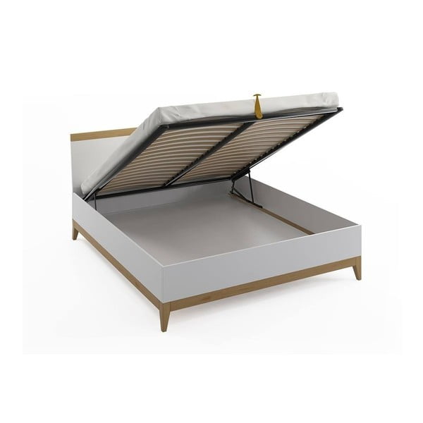 Dvigulė lova iš pušies masyvo SKANDICA Livia BC, 140 x 200 cm-image-2