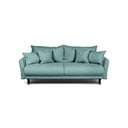 Turkio spalvos iš kordinio velveto sulankstoma/su sandėliavimo vieta sofa 215 cm Bjork – Bonami Selection