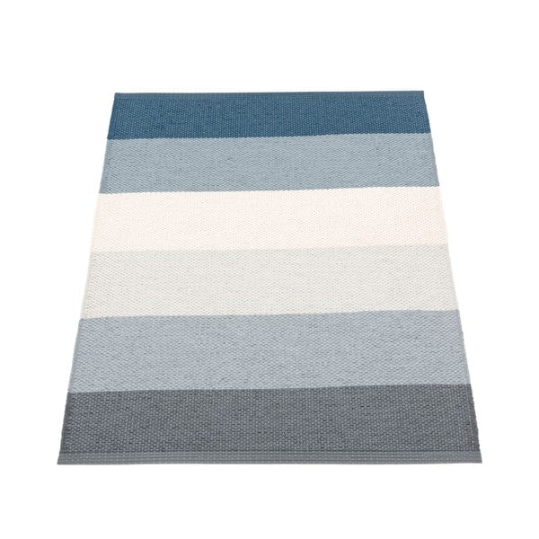 Mėlynos spalvos/kreminės spalvos lauko ir vidaus kilimas 70x100 cm Molly Ocean Grey – Pappelina