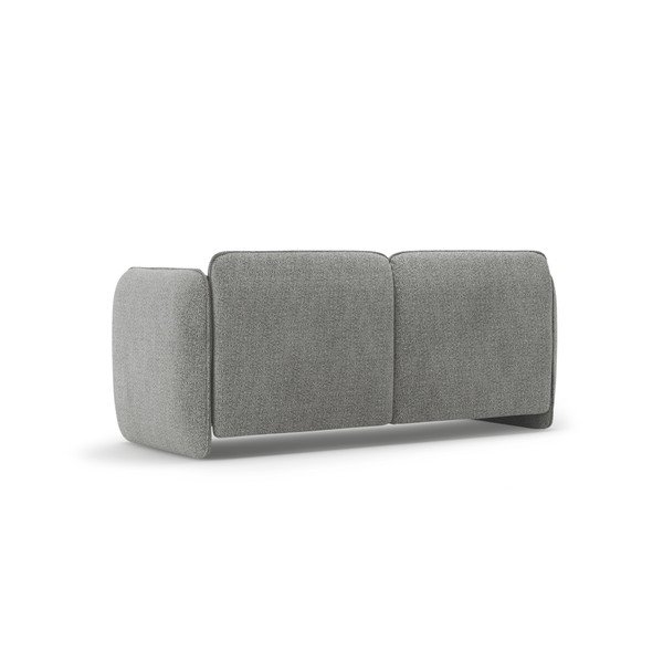 Šviesiai pilkos spalvos sofa iš šenilinio audinio 168 cm Georgia – Micadoni -image-3