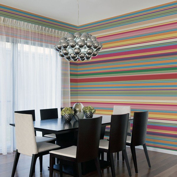 Didelio formato tapetai Artgeist Subdued Stripes, 400 x 309 cm-image-1