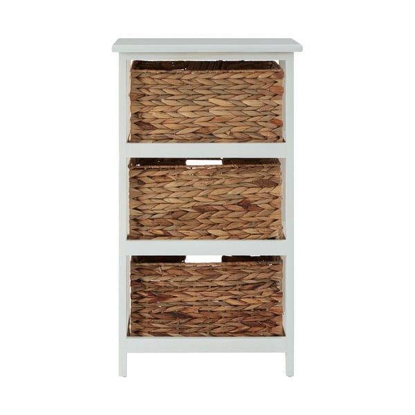 Iš paulovnijos masyvo vonios lentyna baltos spalvos/natūralios spalvos 41x70 cm Padstow – Premier Housewares-image-4