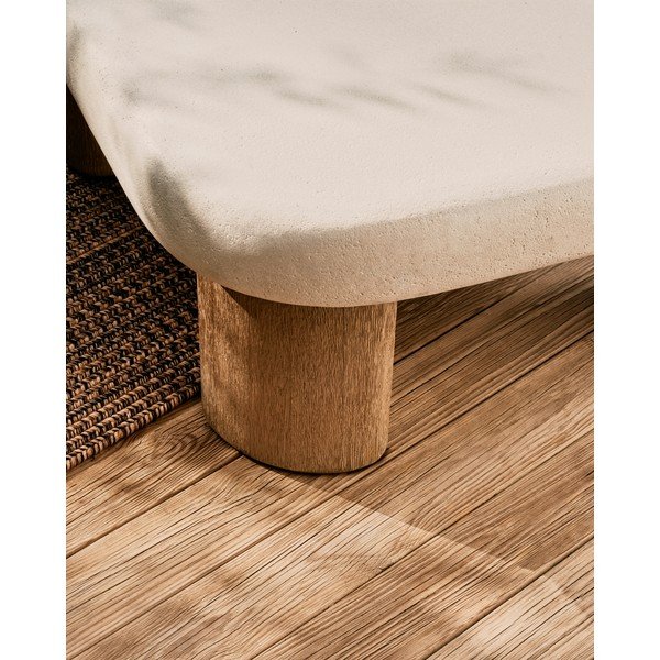 Sodo kavos staliukas su betoniniu stalviršiu 80x80 cm Labra – Kave Home-image-2