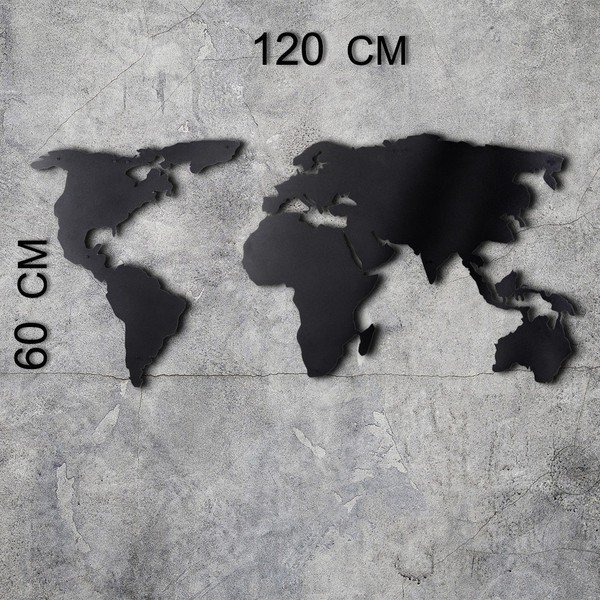 Sieninis žemėlapis 120x60 cm Silhouette – Bystag-image-3