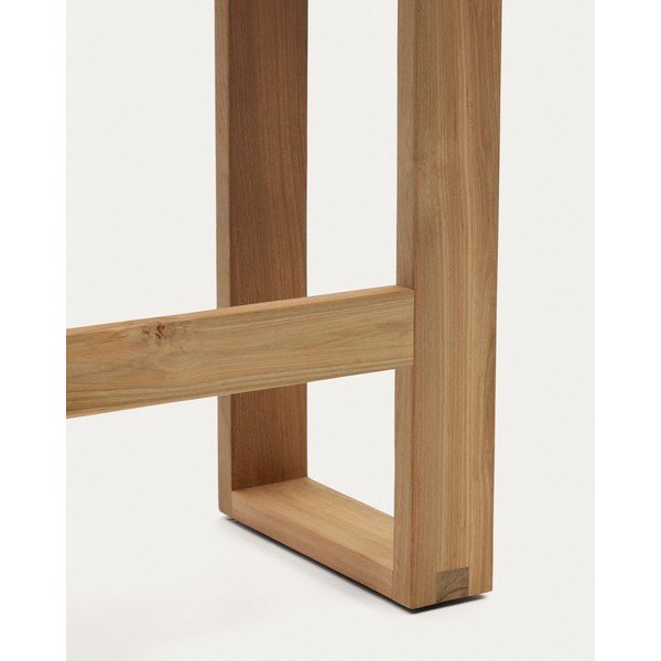 Natūralios spalvos medžio masyvo sodo suoliukas Canadell – Kave Home-image-3