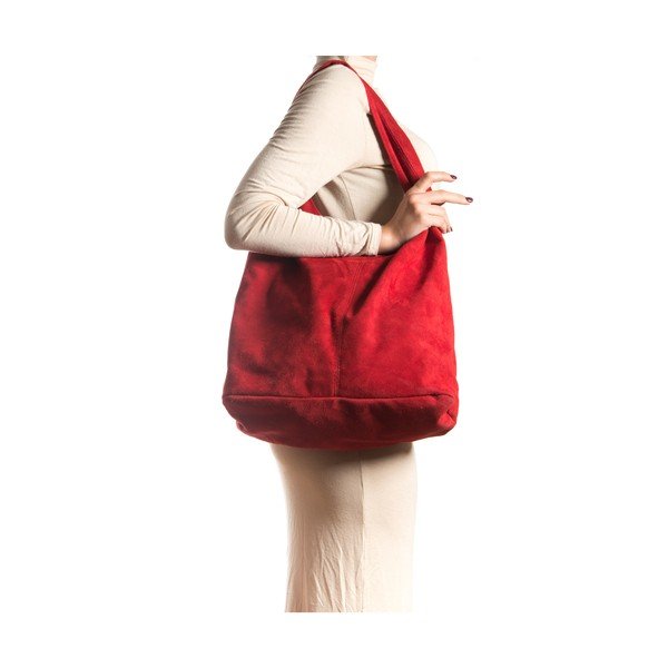 Raudona odinė rankinė Roberta M 885 Rosso-image-4