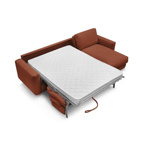 Oranžinės spalvos kampinė sofa Nouveau Cocoone – Bobochic Paris-image-4