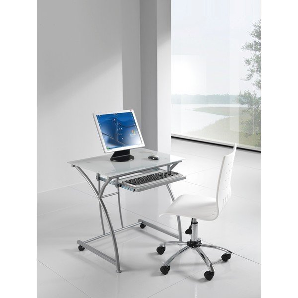 Rašomasis stalas su stikliniu stalviršiu 52x77 cm Idea – Tomasucci-image-1