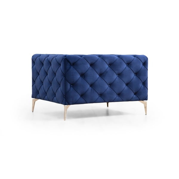 Krėslas tamsiai mėlynos spalvos Como – Artie-image-2