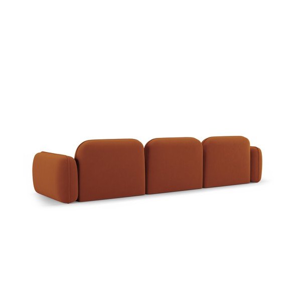 Iš velveto sofa oranžinės spalvos 320 cm Audrey – Interieurs 86-image-3