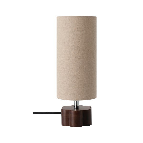 Rudos spalvos/smėlio spalvos iš lino stalinis šviestuvas (aukštis 33,5 cm) Joline – Ellos Home