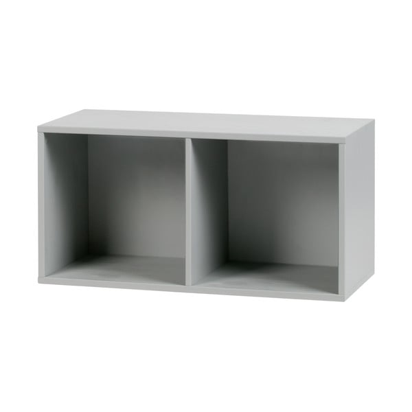 Iš pušies masyvo modulinė knygų spinta pilkos spalvos 81x41 cm Vt – vtwonen-image-1