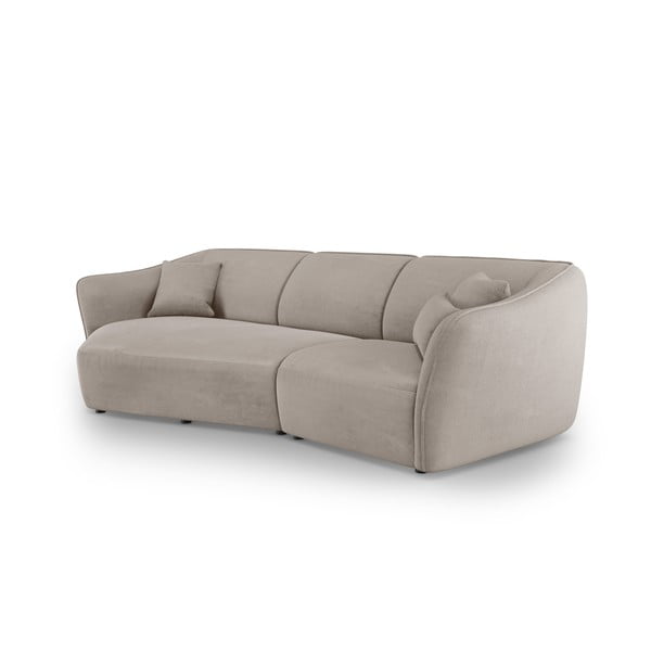 Iš boucle kampinė sofa baltos spalvos Tokyo – Cosmopolitan Design-image-2
