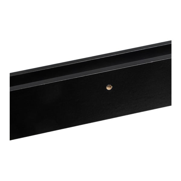 Sieninė lentyna juodos spalvos paveikslėliams 80 cm – Casa Selección-image-3