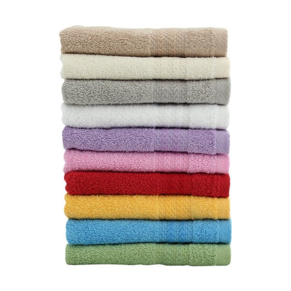 10 vaivorykštės spalvų rankšluosčių rinkinys, 30 x 50 cm-image-2