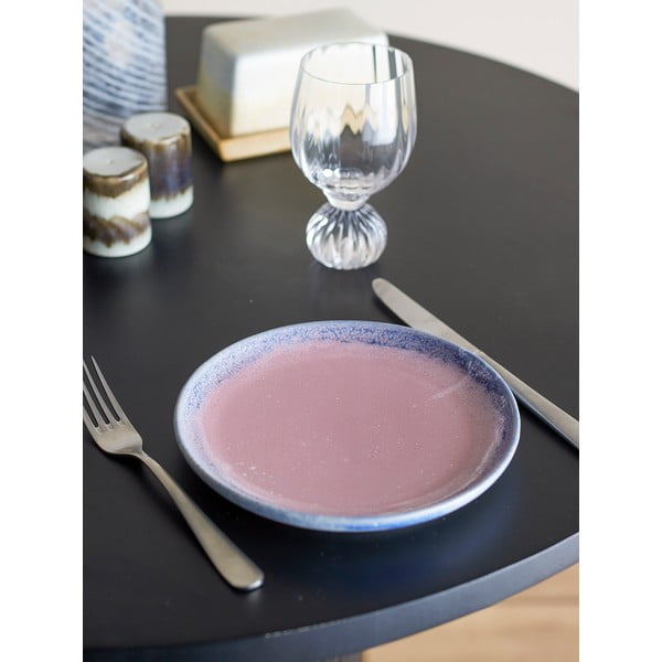 Šviesiai rožinės spalvos iš akmens masės lėkštė ø 20 cm Paula – Bloomingville-image-2