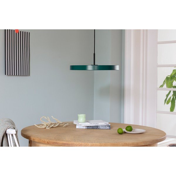 Kabantis šviestuvas tamsiai žalios spalvos LED ø 43 cm su metaliniu gaubtu Asteria Medium – UMAGE-image-1