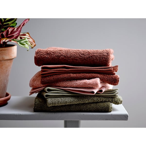 Alyvuogių žalios spalvos frotinis medvilninis rankšluostis Södahl, 30 x 30 cm-image-3