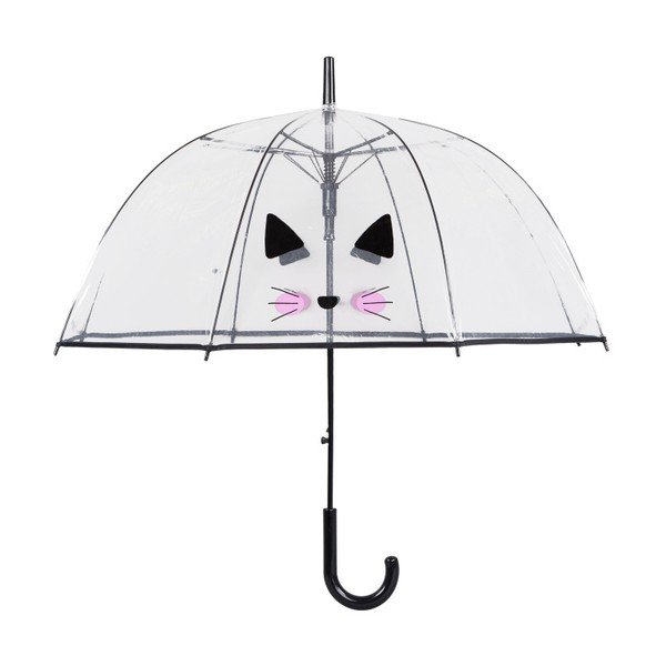 Paukščių narvelis "Cute Cat" permatomas plikas skėtis, ⌀ 85 cm-image-1