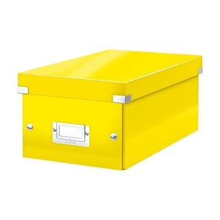 Geltonos spalvos laikymo dėžutė su dangteliu Leitz DVD Disc, 35 cm ilgio