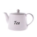 Baltas keraminis arbatinukas Dakls, 1000 ml