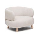 Smėlio spalvos iš šenilinio audinio krėslas Luisa – Kave Home