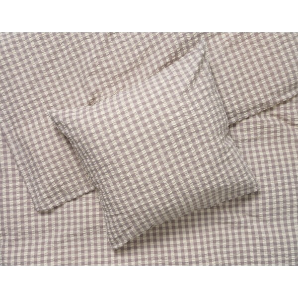 Dvigulė/itin ilga patalynė pilkos spalvos/smėlio spalvos banguotos tekstūros 200x220 cm Bæk&Bølge – JUNA-image-1