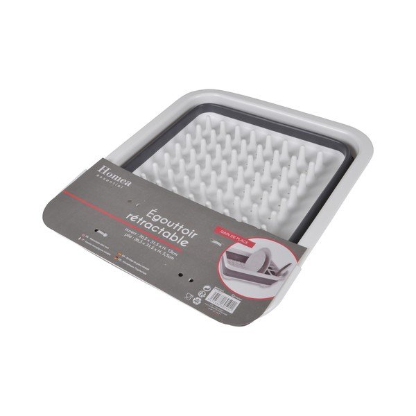 Iš plastiko kiaurasamtis antracito spalvos – Homéa-image-1