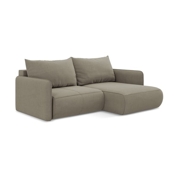 Smėlio spalvos sulankstoma/su sandėliavimo vieta kampinė sofa (su dešiniuoju kampu) Nanea – Makamii-image-4