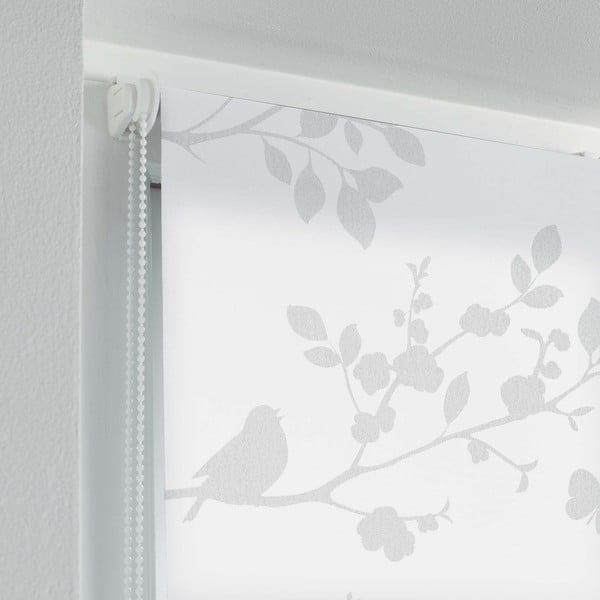 Roletai iš tekstilės baltos spalvos 120x180 cm Rossignol – douceur d'intérieur-image-1