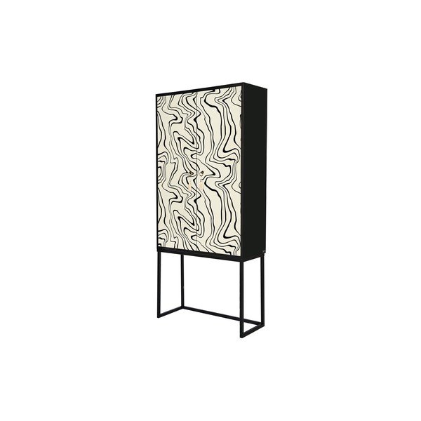 Spintelė juodos spalvos/smėlio spalvos 75x164,5 cm Alva – Really Nice Things-image-2