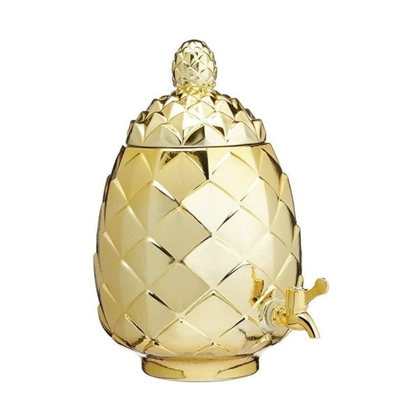 Ananaso formos auksinis indas su "Kitchen Craft" čiaupu