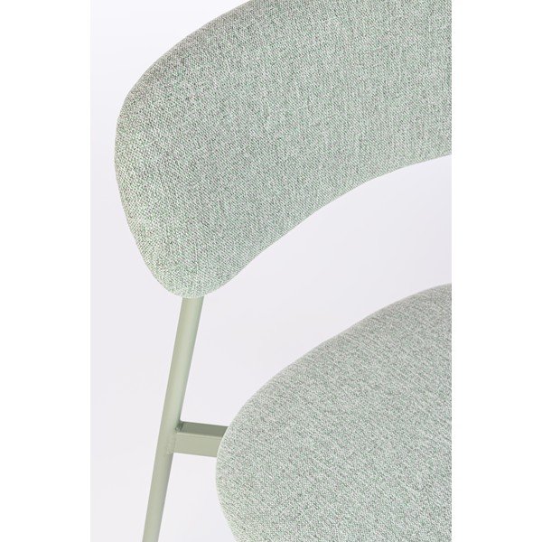 Mėtų spalvos iš audinio valgomojo kėdė Inka – Yes Everyday-image-1