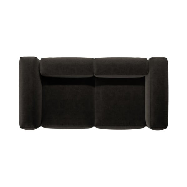 Juodos spalvos sofa 224 cm Bergamo – Cosmopolitan Design-image-3