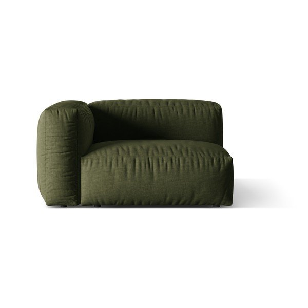 Modulinė sofos dalis žalios spalvos (su kairiuoju kampu) Martina – Micadoni Home