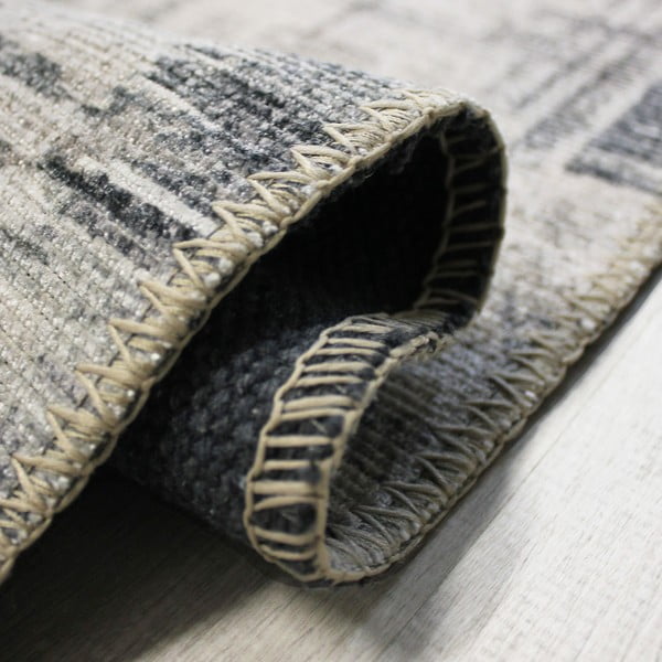 Skalbiamas pilkos spalvos kilimas 190x290 cm Silas Abstract – Flair Rugs-image-2