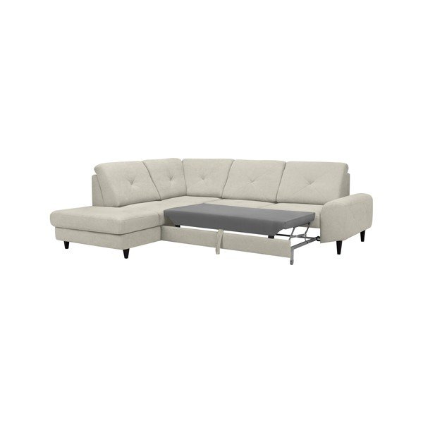Smėlio spalvos kampinė sofa lova "Windsor & Co Sofos", kairysis kampas Beta-image-3