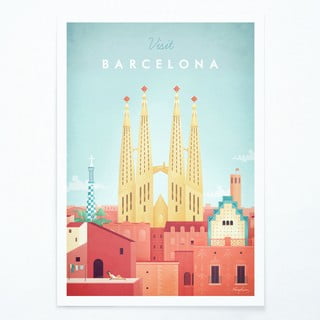 Plakatas Travelposter Barcelona, 50 x 70 cm