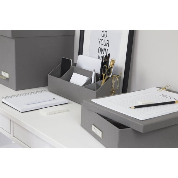 Biuro organizatorius kanceliarinėms prekėms iš kartono Elisa – Bigso Box of Sweden-image-2