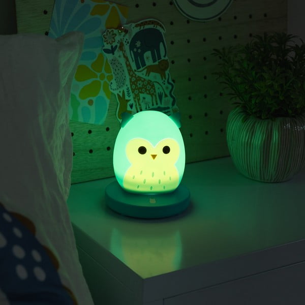 Mėlynos spalvos vaikiška naktinė lemputė Fizz Winston – SQUISHMALLOWS-image-1