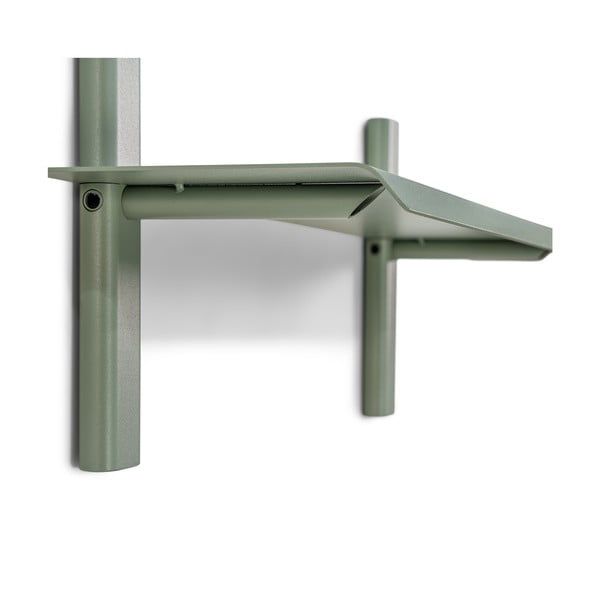 Pilkai žalios spalvos iš metalo sieninė lentyna 60 cm Hola – Spinder Design-image-3
