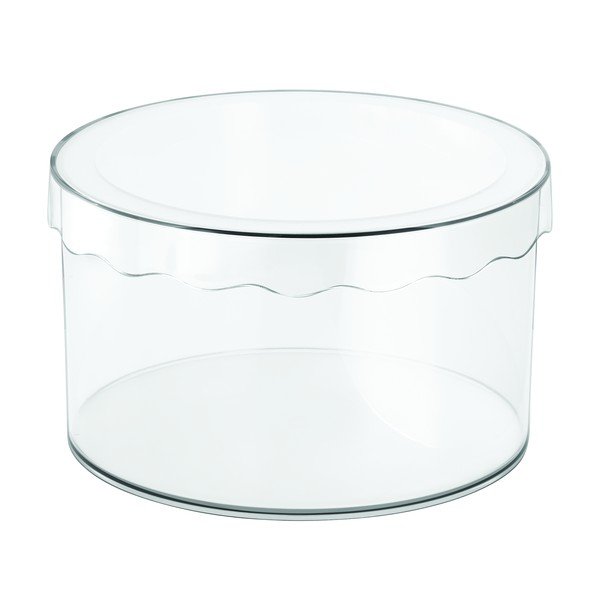 Skaidri laikymo dėžė iDesign Clarity, ⌀ 25,5 cm