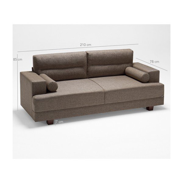 Rudos spalvos sofa Balcab Home "Charlie-image-1